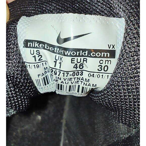 NIKE Air Court Men's Size 12 Leader Low Black Leather 429717-003 Walking Shoes - Picture 9 of 16